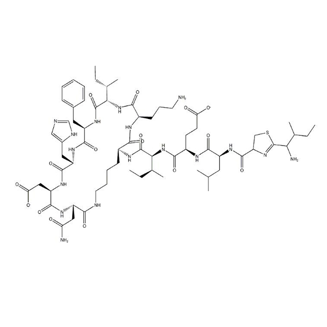 아연 Bacitracin (1405-89-6) C66H101N17O16SZN.